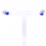 Aaron Basha Blue Bug Diamond Earring 